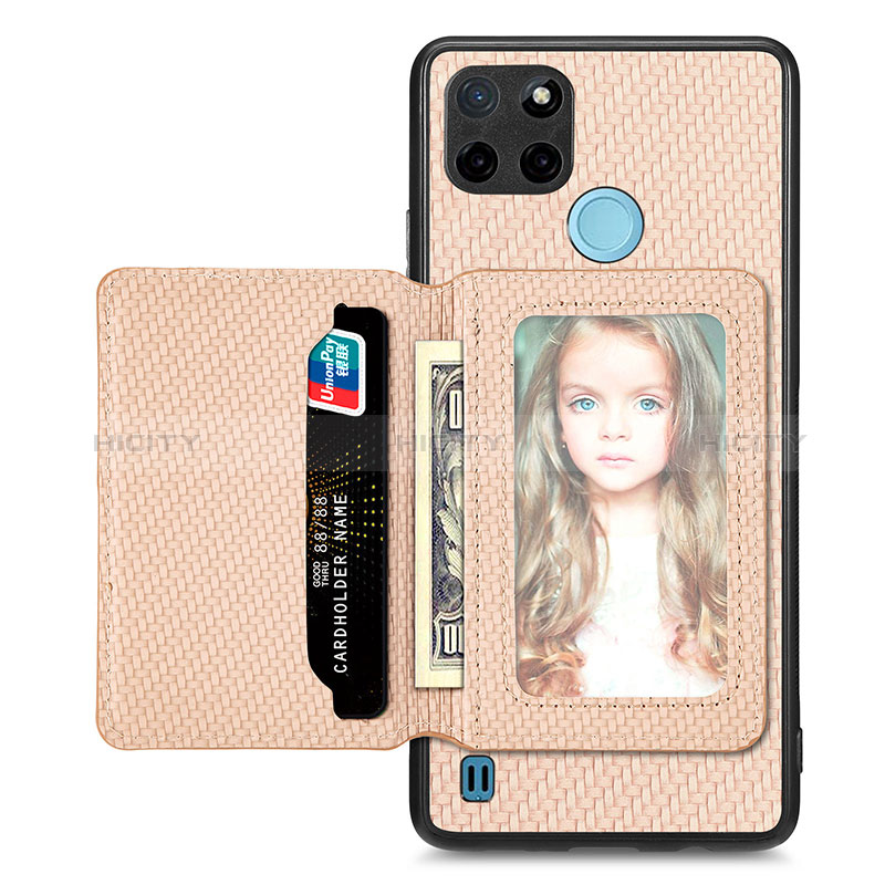 Funda Silicona Carcasa Ultrafina Goma con Magnetico S02D para Realme C21Y