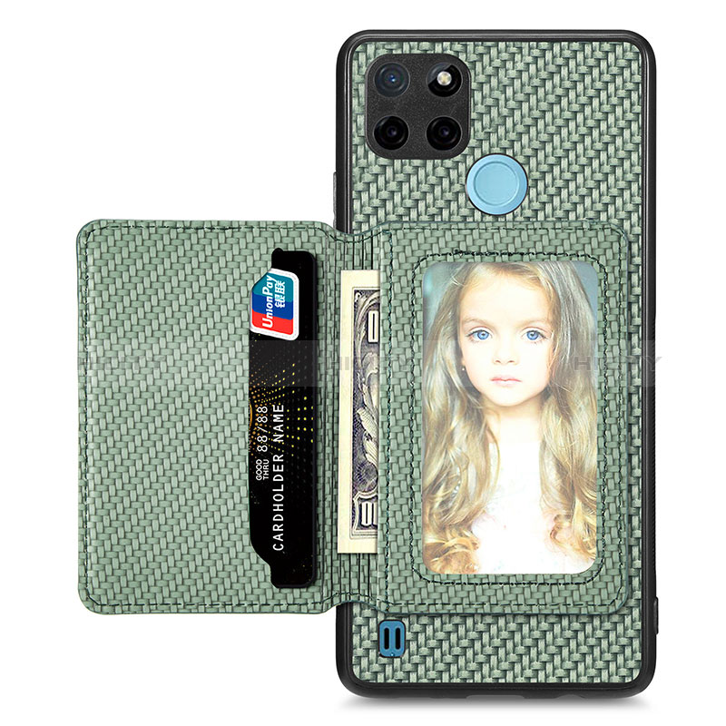 Funda Silicona Carcasa Ultrafina Goma con Magnetico S02D para Realme C21Y