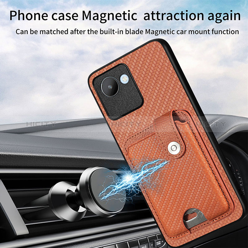 Funda Silicona Carcasa Ultrafina Goma con Magnetico S02D para Realme C30