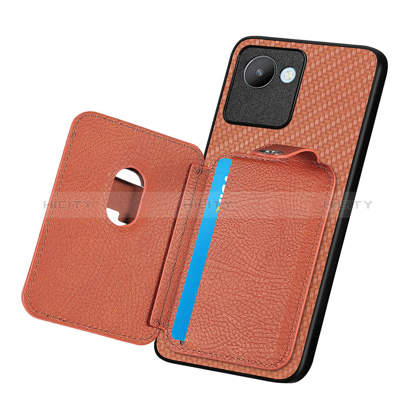 Funda Silicona Carcasa Ultrafina Goma con Magnetico S02D para Realme C30