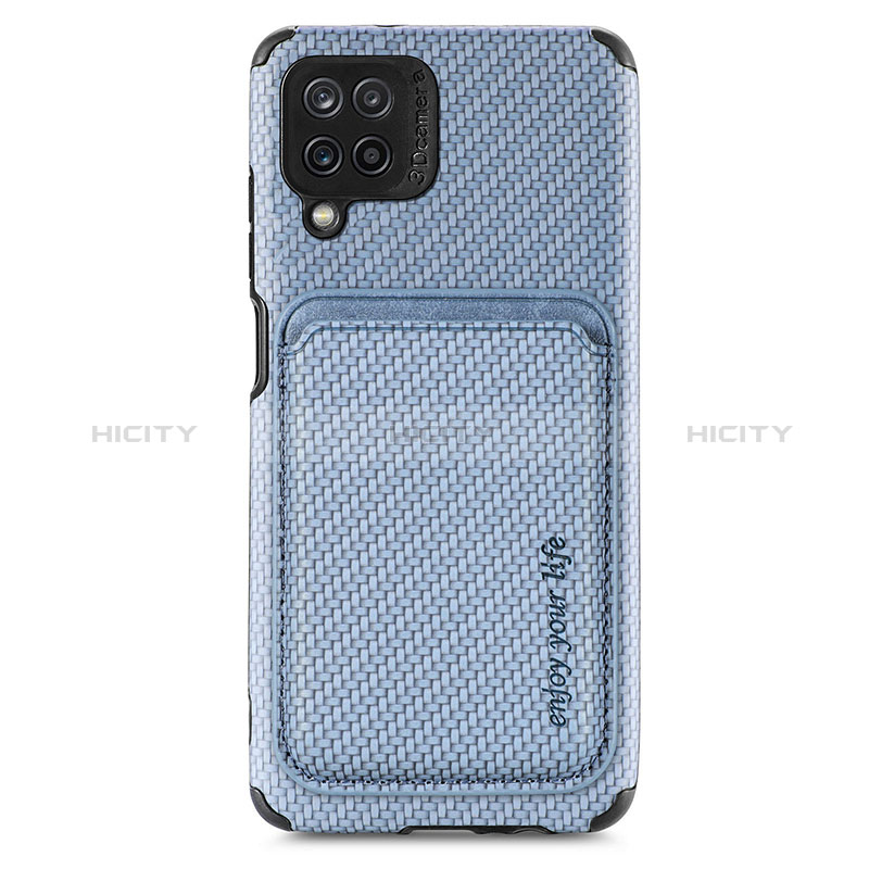 Funda Silicona Carcasa Ultrafina Goma con Magnetico S02D para Samsung Galaxy A12