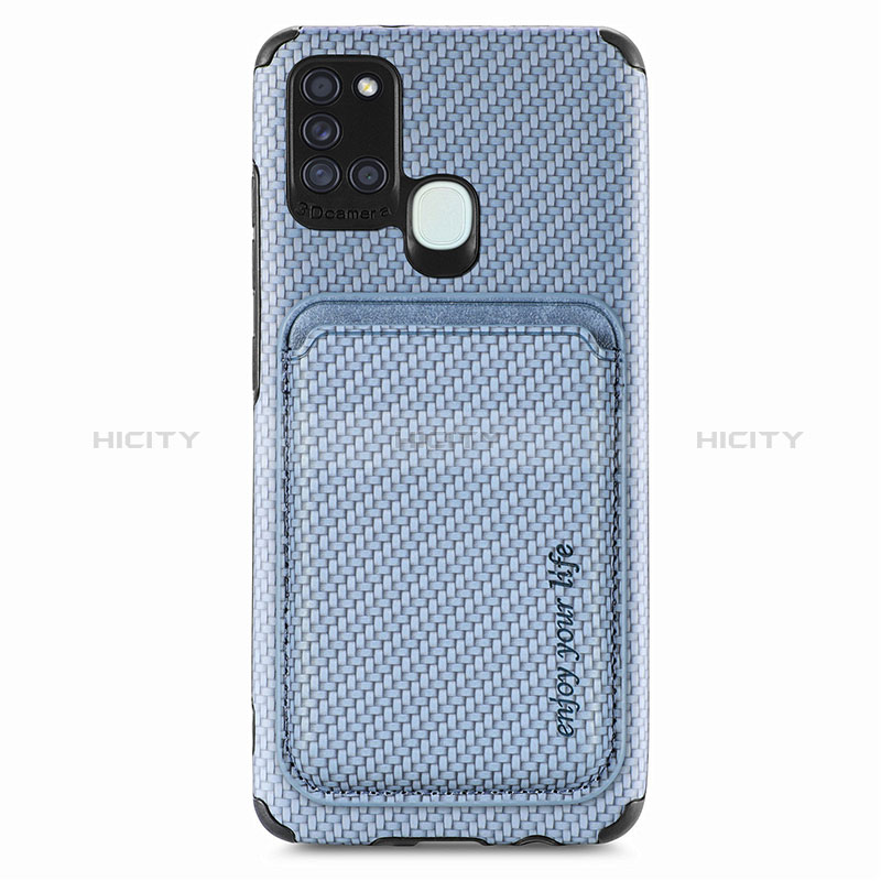 Funda Silicona Carcasa Ultrafina Goma con Magnetico S02D para Samsung Galaxy A21s