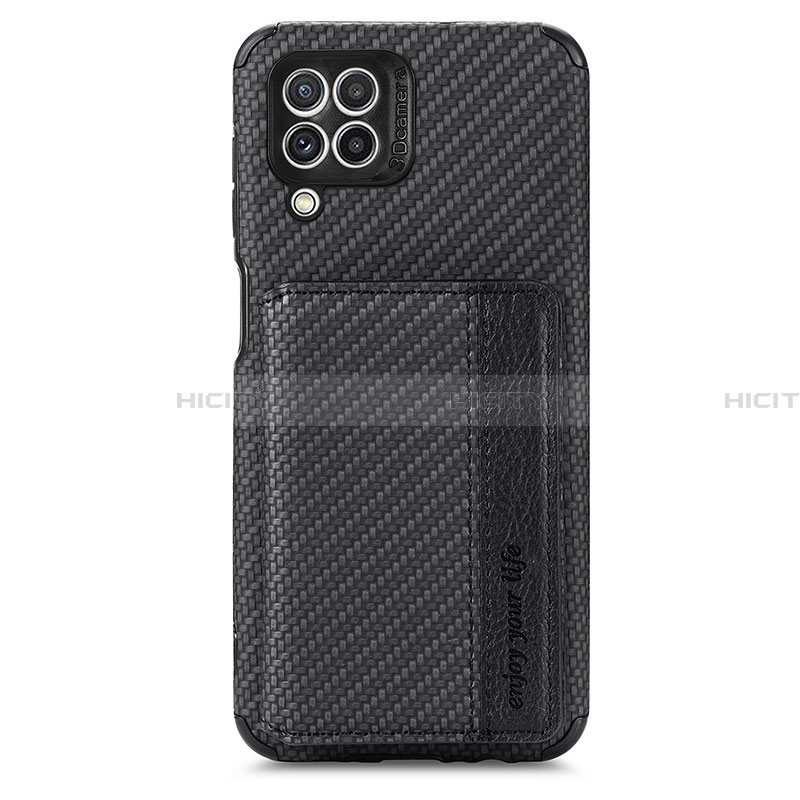 Funda Silicona Carcasa Ultrafina Goma con Magnetico S02D para Samsung Galaxy A22 4G Negro