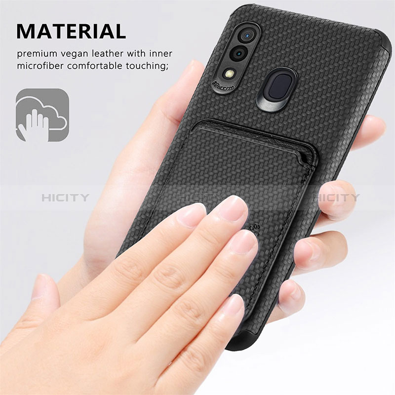 Funda Silicona Carcasa Ultrafina Goma con Magnetico S02D para Samsung Galaxy A30