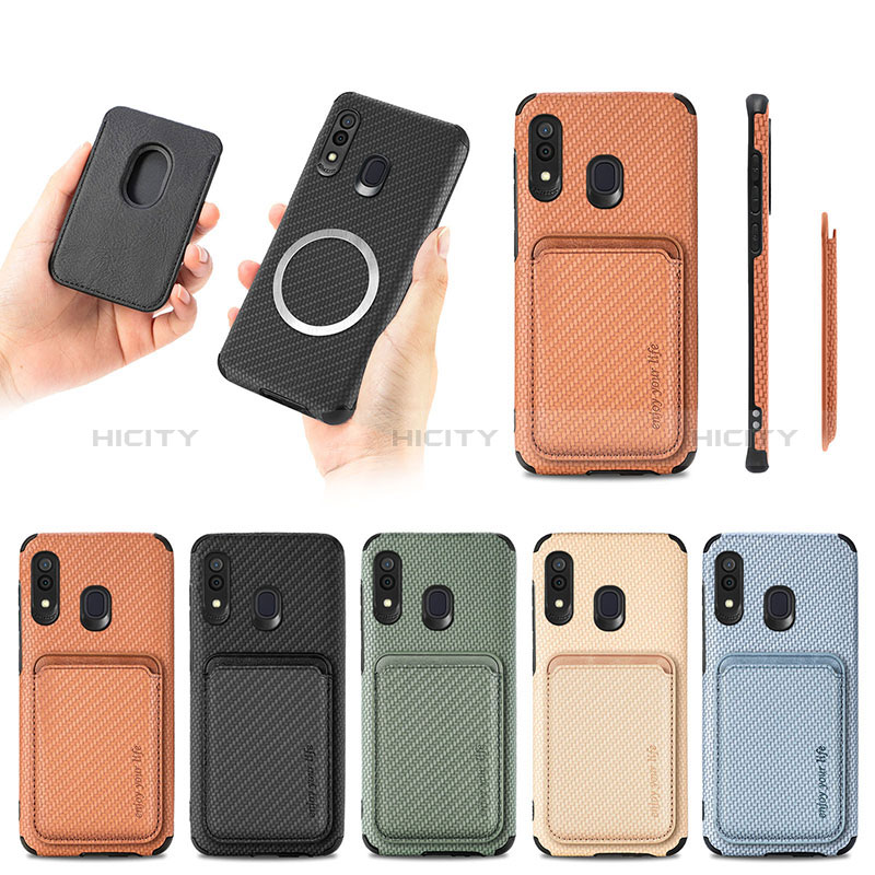 Funda Silicona Carcasa Ultrafina Goma con Magnetico S02D para Samsung Galaxy A30