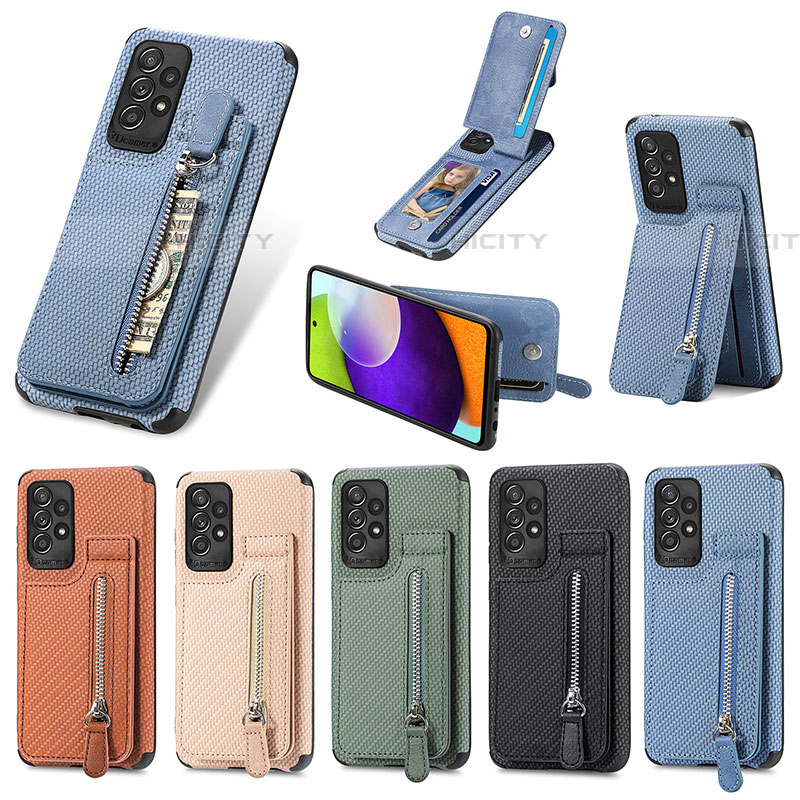 Funda Silicona Carcasa Ultrafina Goma con Magnetico S02D para Samsung Galaxy A52 5G