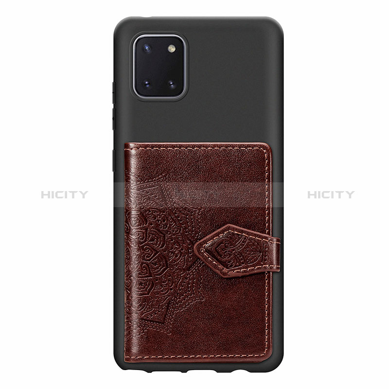 Funda Silicona Carcasa Ultrafina Goma con Magnetico S02D para Samsung Galaxy A81