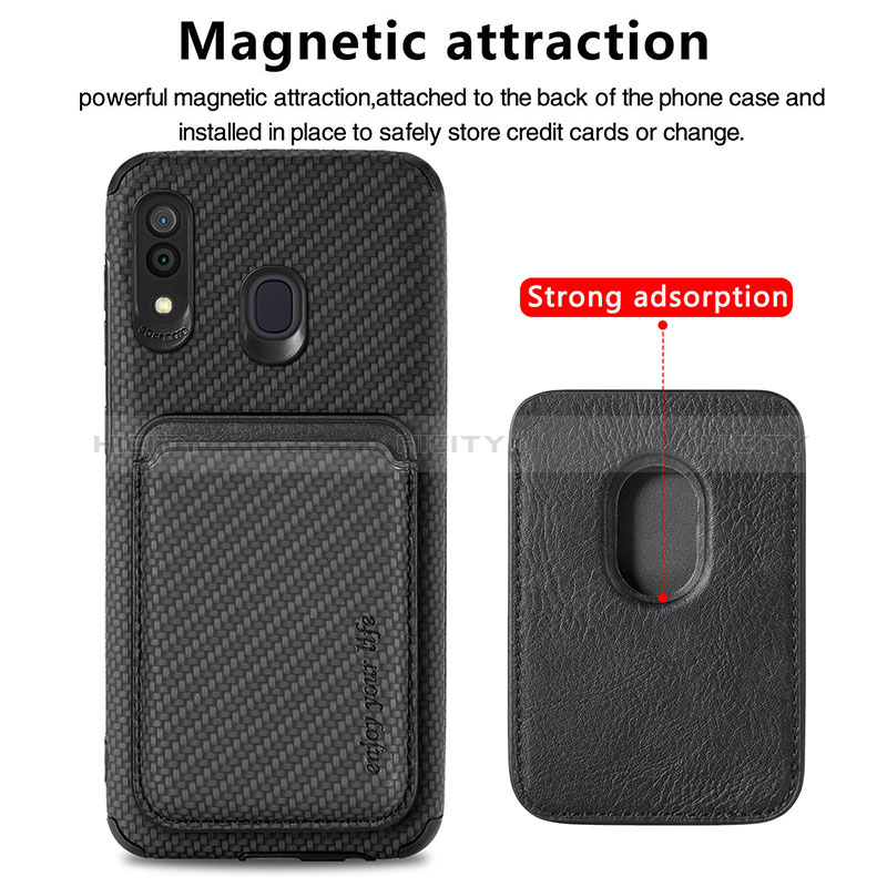 Funda Silicona Carcasa Ultrafina Goma con Magnetico S02D para Samsung Galaxy M10S