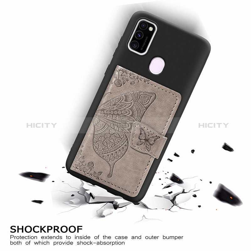 Funda Silicona Carcasa Ultrafina Goma con Magnetico S02D para Samsung Galaxy M30s