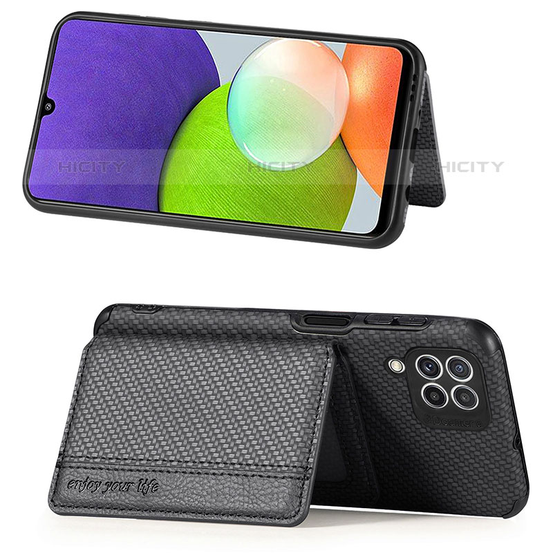 Funda Silicona Carcasa Ultrafina Goma con Magnetico S02D para Samsung Galaxy M32 4G