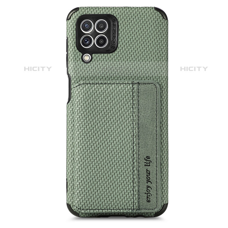 Funda Silicona Carcasa Ultrafina Goma con Magnetico S02D para Samsung Galaxy M32 4G Verde