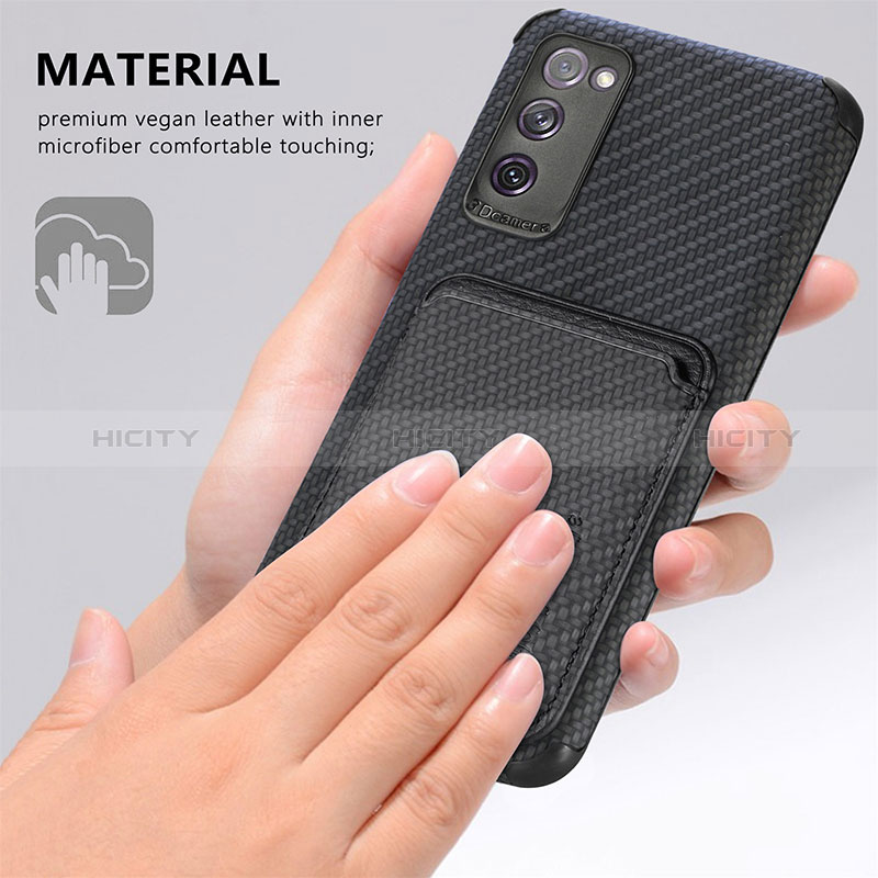 Funda Silicona Carcasa Ultrafina Goma con Magnetico S02D para Samsung Galaxy S20 FE (2022) 5G