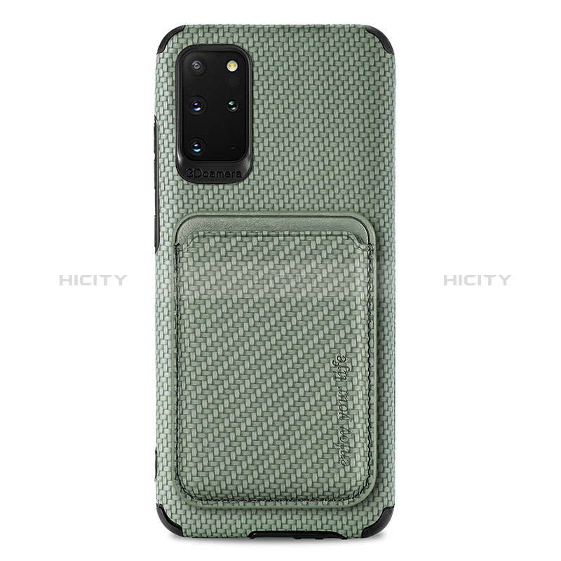 Funda Silicona Carcasa Ultrafina Goma con Magnetico S02D para Samsung Galaxy S20 Plus 5G Verde