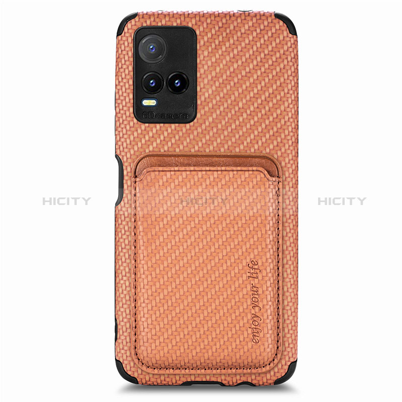 Funda Silicona Carcasa Ultrafina Goma con Magnetico S02D para Vivo Y21