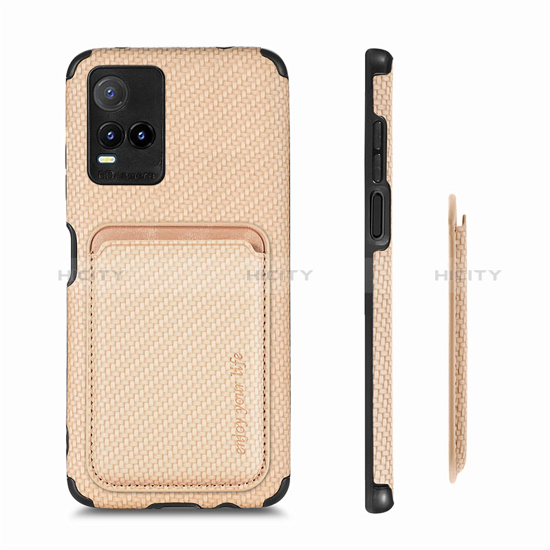 Funda Silicona Carcasa Ultrafina Goma con Magnetico S02D para Vivo Y21