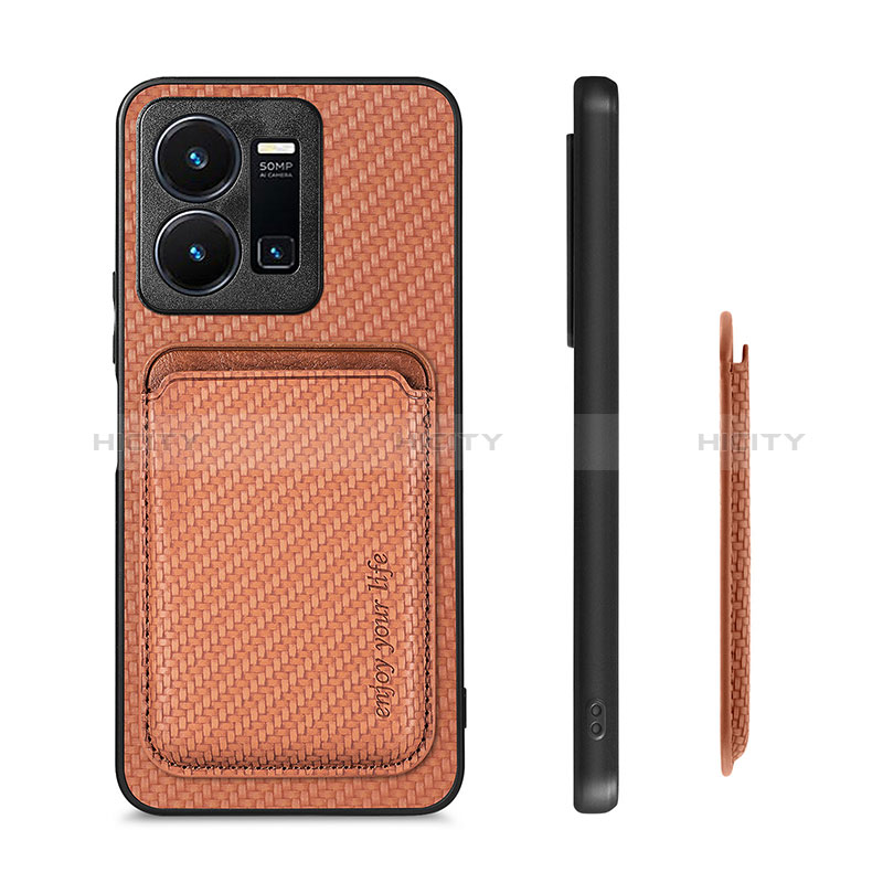 Funda Silicona Carcasa Ultrafina Goma con Magnetico S02D para Vivo Y35 4G