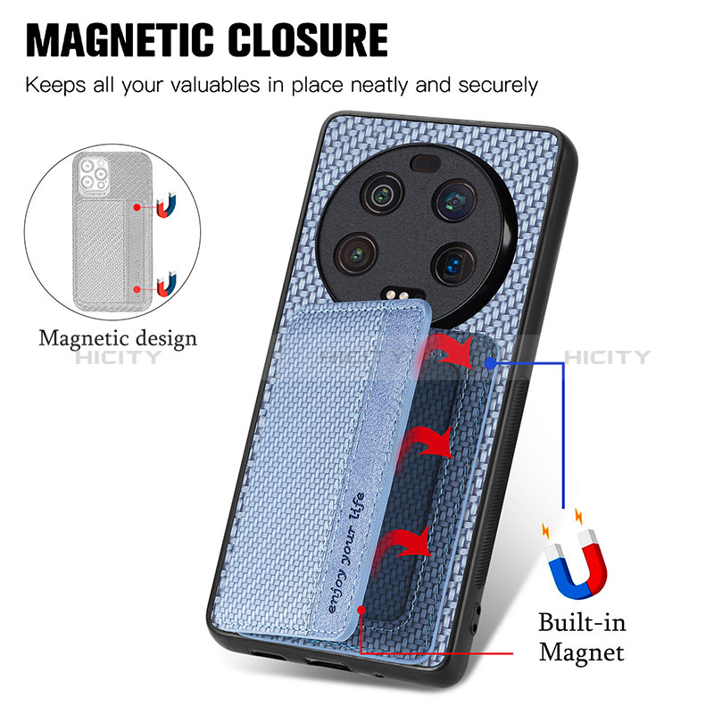 Funda Silicona Carcasa Ultrafina Goma con Magnetico S02D para Xiaomi Mi 13 Ultra 5G