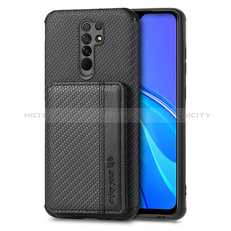 Funda Silicona Carcasa Ultrafina Goma con Magnetico S02D para Xiaomi Poco M2 Negro