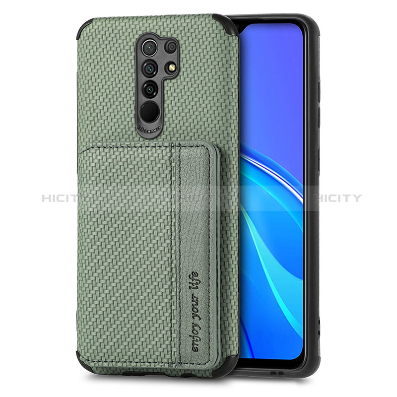 Funda Silicona Carcasa Ultrafina Goma con Magnetico S02D para Xiaomi Poco M2 Verde