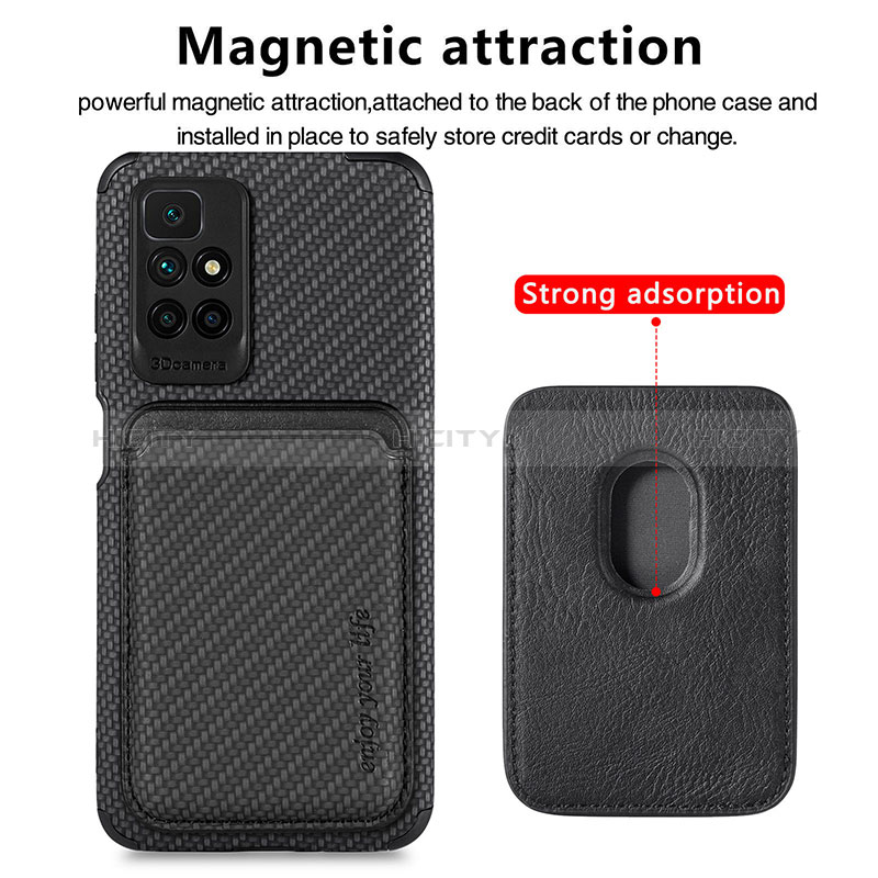 Funda Silicona Carcasa Ultrafina Goma con Magnetico S02D para Xiaomi Redmi 10 (2022)