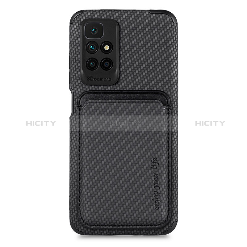 Funda Silicona Carcasa Ultrafina Goma con Magnetico S02D para Xiaomi Redmi 10 (2022) Negro