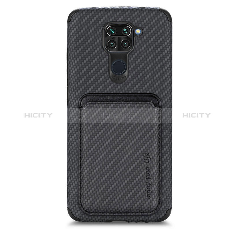 Funda Silicona Carcasa Ultrafina Goma con Magnetico S02D para Xiaomi Redmi 10X 4G Negro