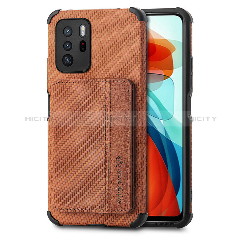 Funda Silicona Carcasa Ultrafina Goma con Magnetico S02D para Xiaomi Redmi Note 10 Pro 5G