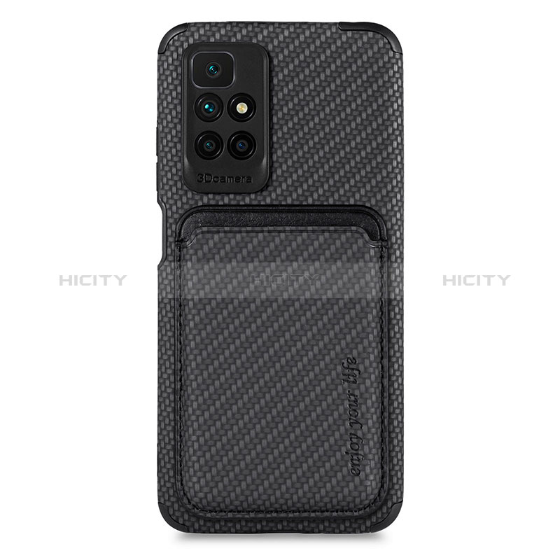 Funda Silicona Carcasa Ultrafina Goma con Magnetico S02D para Xiaomi Redmi Note 11 4G (2021) Negro