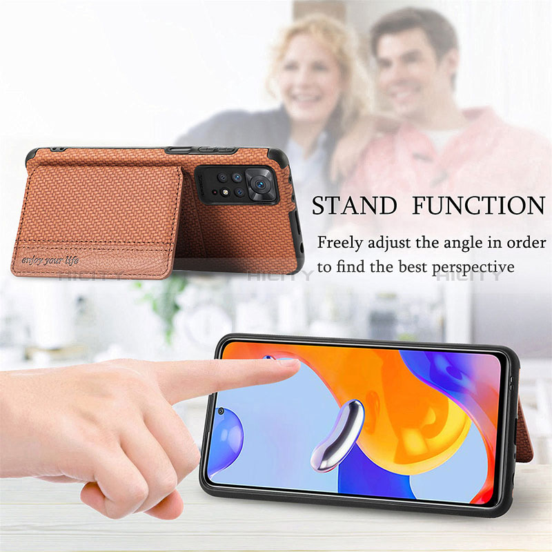 Funda Silicona Carcasa Ultrafina Goma con Magnetico S02D para Xiaomi Redmi Note 11 Pro 4G