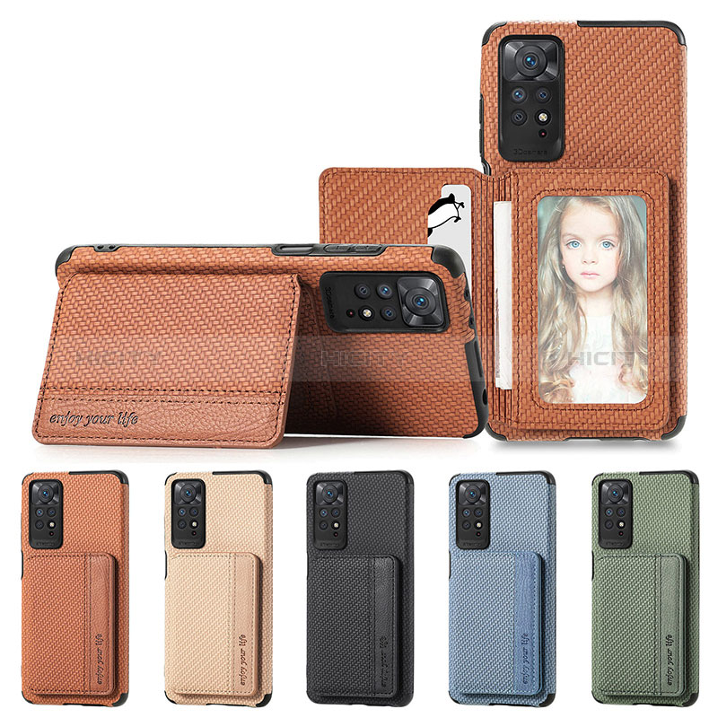 Funda Silicona Carcasa Ultrafina Goma con Magnetico S02D para Xiaomi Redmi Note 11 Pro 5G