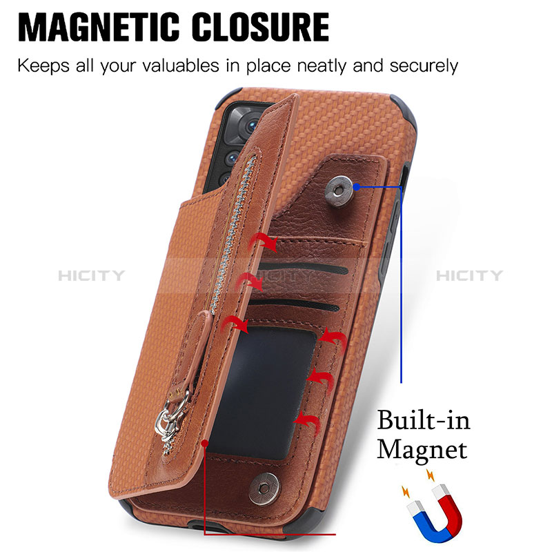 Funda Silicona Carcasa Ultrafina Goma con Magnetico S02D para Xiaomi Redmi Note 11S 4G