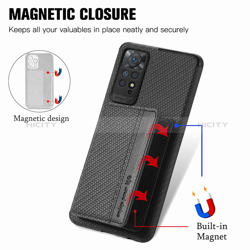 Funda Silicona Carcasa Ultrafina Goma con Magnetico S02D para Xiaomi Redmi Note 12 Pro 4G