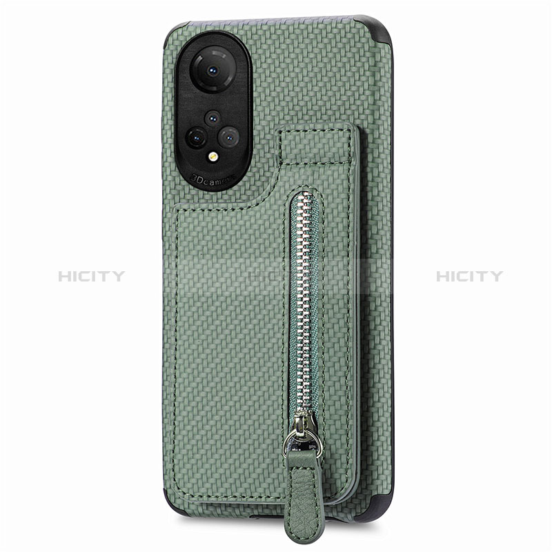 Funda Silicona Carcasa Ultrafina Goma con Magnetico S03D para Huawei Honor X7 Verde