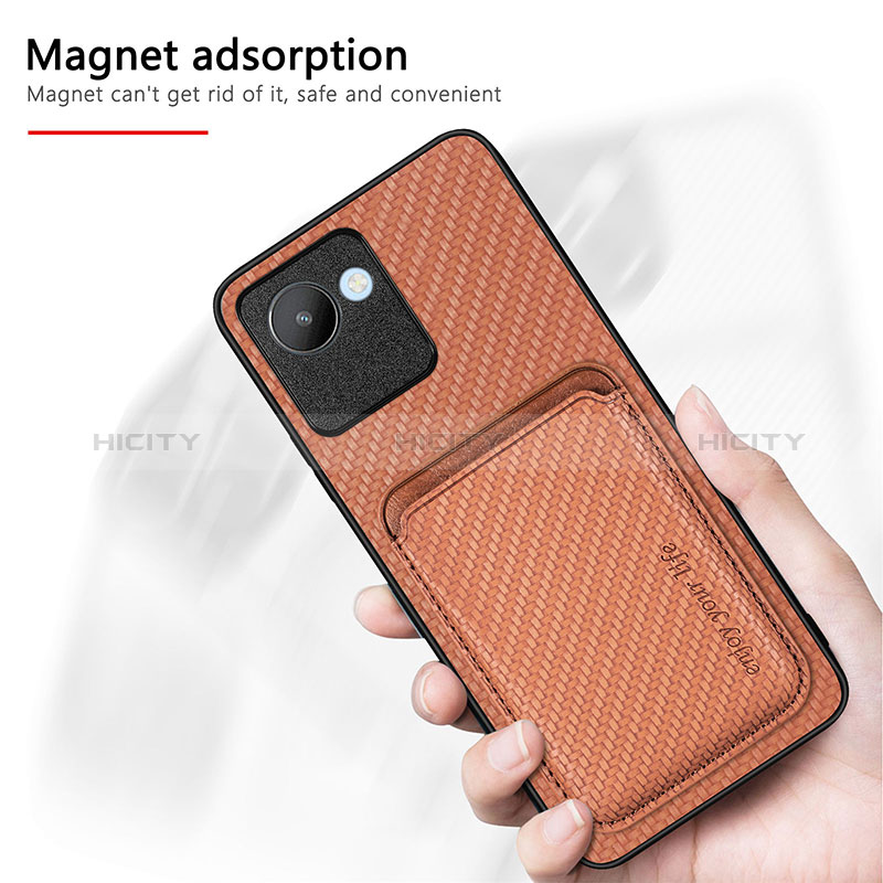 Funda Silicona Carcasa Ultrafina Goma con Magnetico S03D para Realme C30