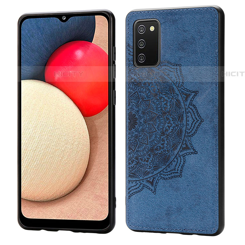 Funda Silicona Carcasa Ultrafina Goma con Magnetico S03D para Samsung Galaxy A03s Azul