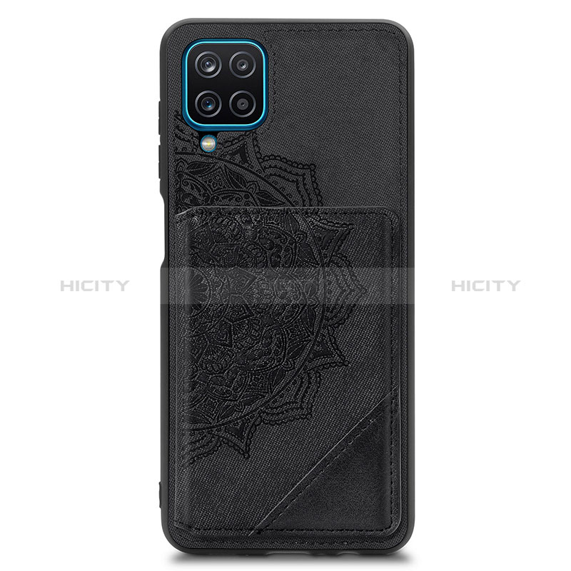 Funda Silicona Carcasa Ultrafina Goma con Magnetico S03D para Samsung Galaxy A12 5G Negro