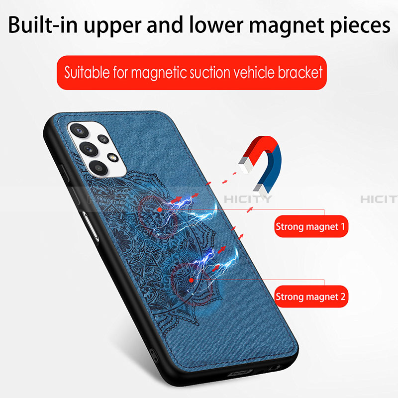 Funda Silicona Carcasa Ultrafina Goma con Magnetico S03D para Samsung Galaxy A32 5G