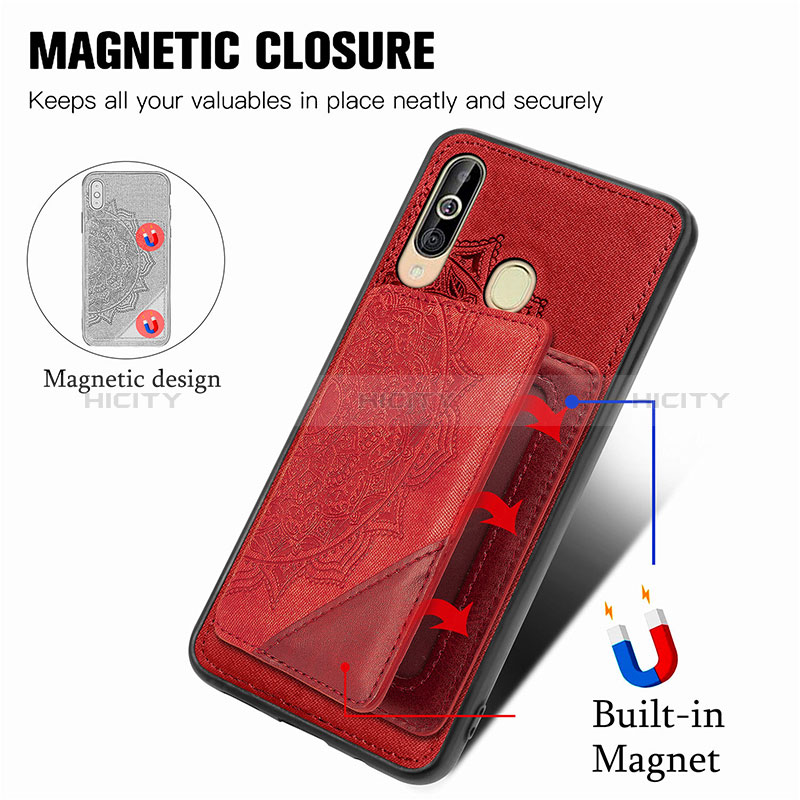 Funda Silicona Carcasa Ultrafina Goma con Magnetico S03D para Samsung Galaxy A60