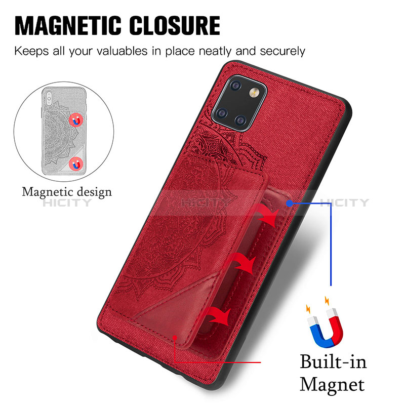 Funda Silicona Carcasa Ultrafina Goma con Magnetico S03D para Samsung Galaxy A81