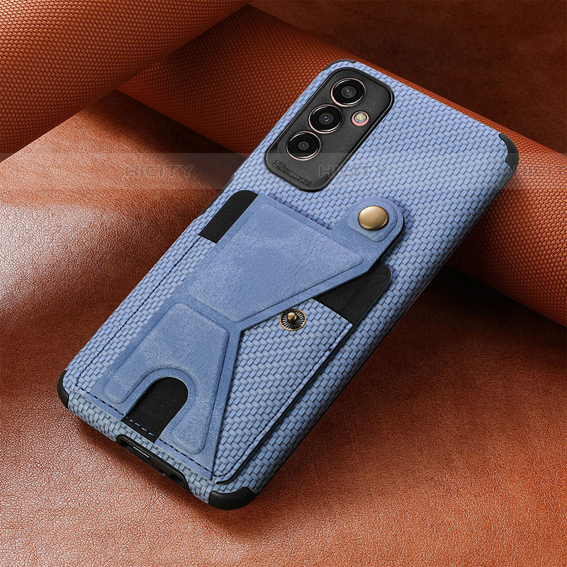 Funda Silicona Carcasa Ultrafina Goma con Magnetico S03D para Samsung Galaxy F13 4G Azul