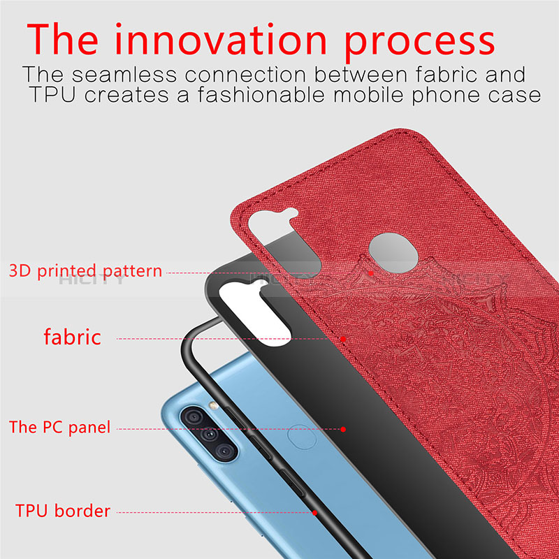 Funda Silicona Carcasa Ultrafina Goma con Magnetico S03D para Samsung Galaxy M11