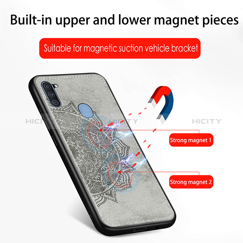 Funda Silicona Carcasa Ultrafina Goma con Magnetico S03D para Samsung Galaxy M11