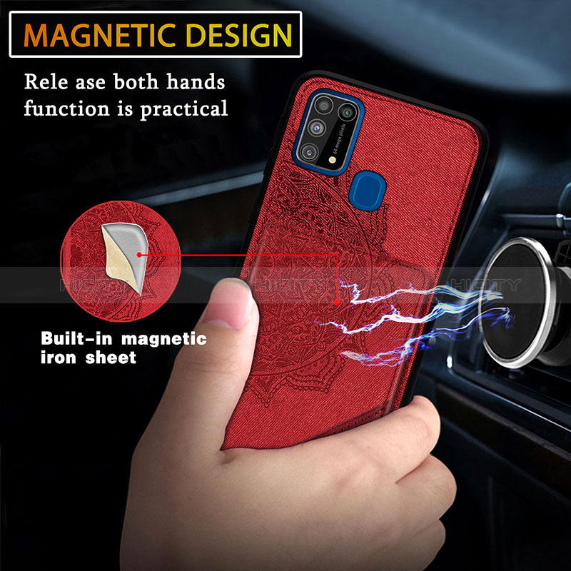 Funda Silicona Carcasa Ultrafina Goma con Magnetico S03D para Samsung Galaxy M31 Prime Edition