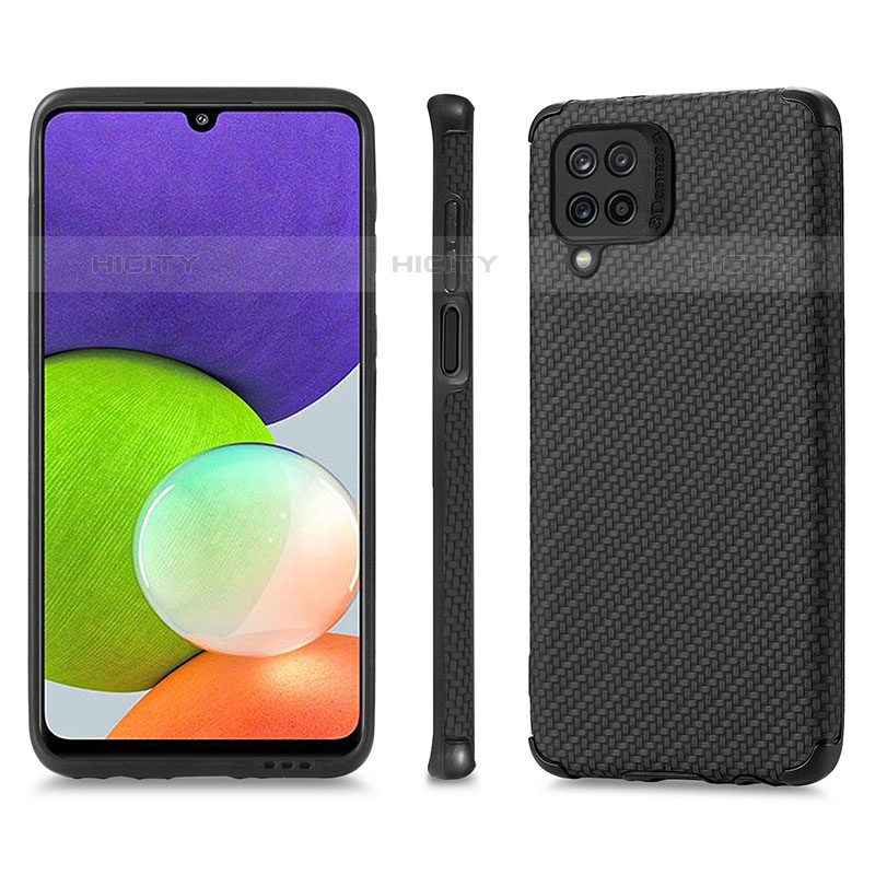 Funda Silicona Carcasa Ultrafina Goma con Magnetico S03D para Samsung Galaxy M32 4G Negro