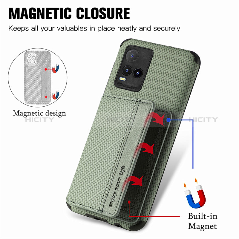 Funda Silicona Carcasa Ultrafina Goma con Magnetico S03D para Vivo Y21