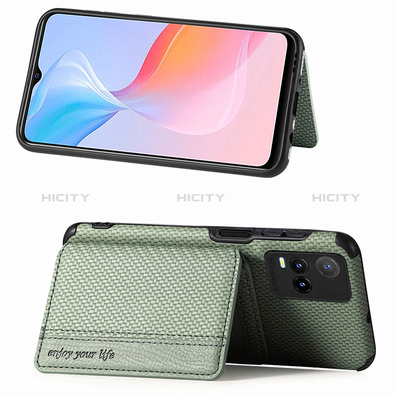 Funda Silicona Carcasa Ultrafina Goma con Magnetico S03D para Vivo Y21e