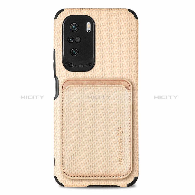 Funda Silicona Carcasa Ultrafina Goma con Magnetico S03D para Xiaomi Mi 11i 5G Oro