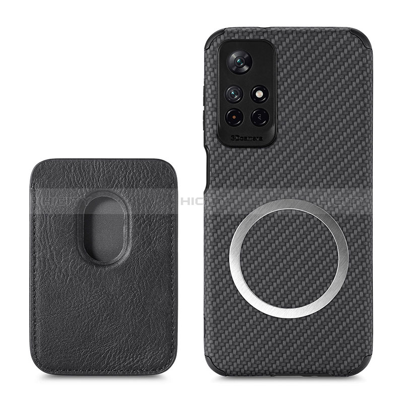 Funda Silicona Carcasa Ultrafina Goma con Magnetico S03D para Xiaomi Poco M4 Pro 5G