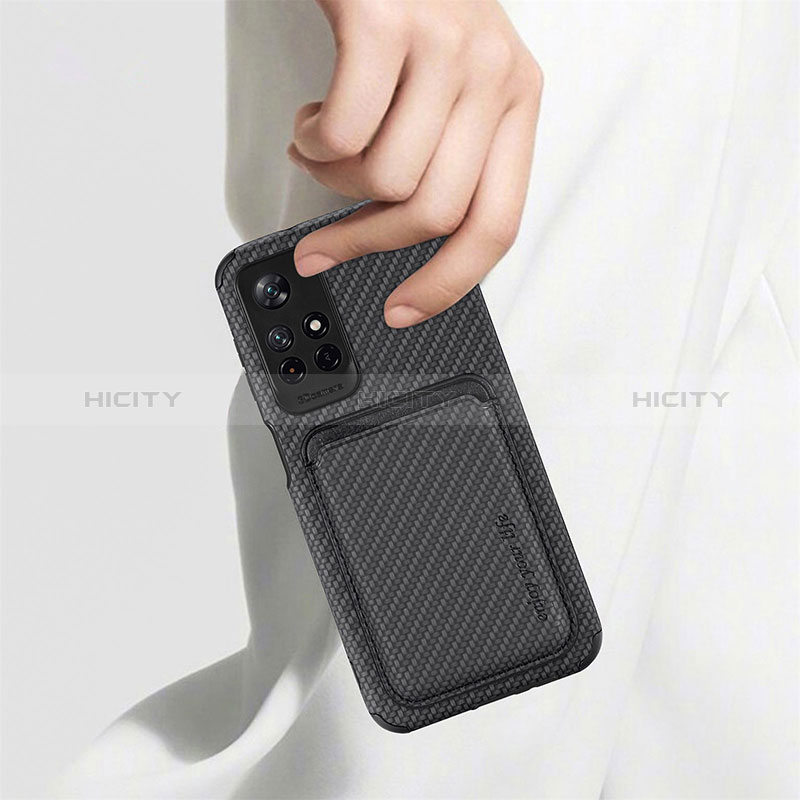 Funda Silicona Carcasa Ultrafina Goma con Magnetico S03D para Xiaomi Poco M4 Pro 5G