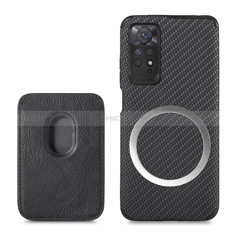 Funda Silicona Carcasa Ultrafina Goma con Magnetico S03D para Xiaomi Redmi Note 11 Pro 4G